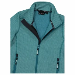 Kapuzenlose Mädchen schweres Fleecejacke Knit-Tech in melierter Optik