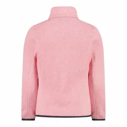 Kapuzenlose Mädchen schweres Fleecejacke Knit-Tech in melierter Optik