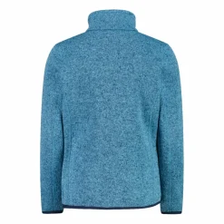 Kapuzenlose Mädchen schweres Fleecejacke Knit-Tech in melierter Optik