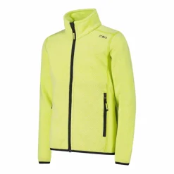 Kapuzenlose Mädchen schweres Fleecejacke Knit-Tech in melierter Optik