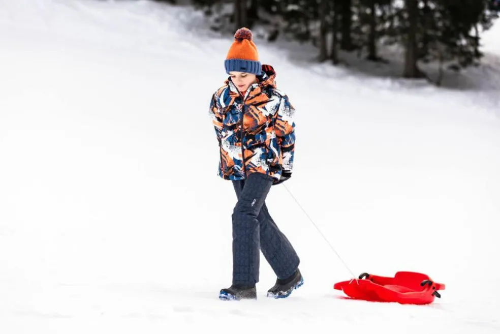 Kinder Mehrfarbige, wattierte Softshell-Handschuhe