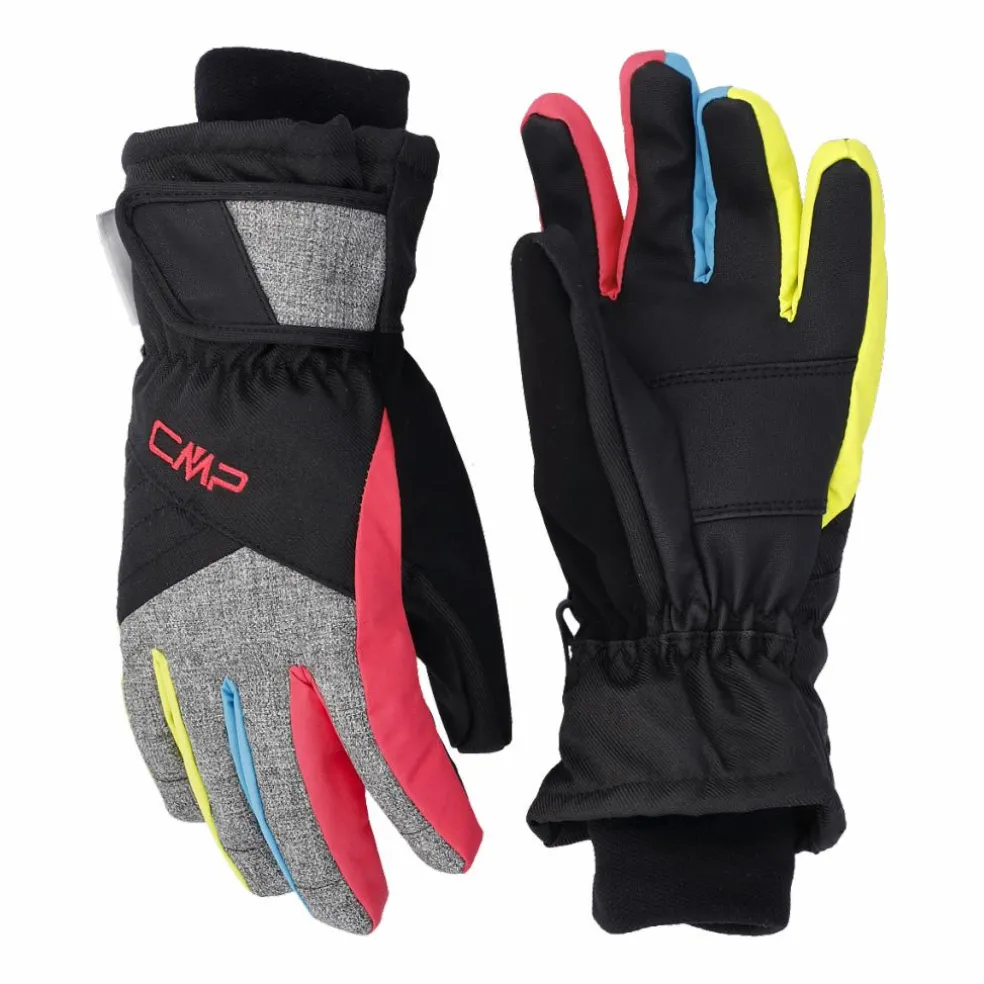 Kinder Mehrfarbige, wattierte Softshell-Handschuhe