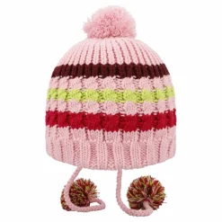 Kinder-Strickmütze mit Bommel