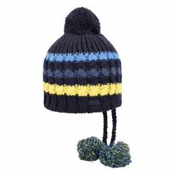 Kinder-Strickmütze mit Bommel