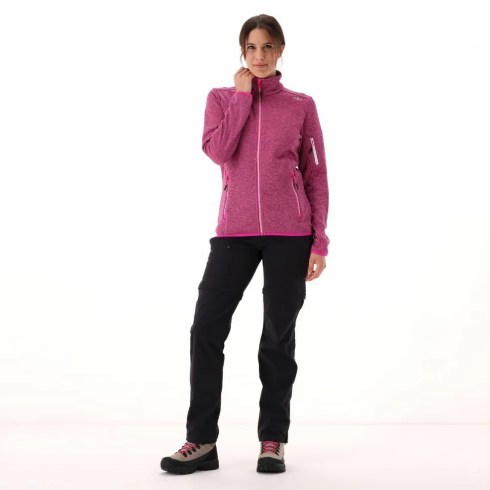 Knit-Tech-Fleece mit Inner Layer aus Mesh