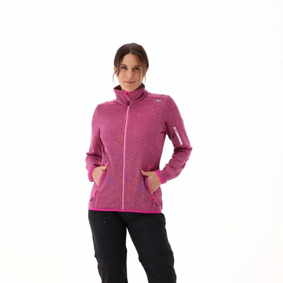 Knit-Tech-Fleece mit Inner Layer aus Mesh