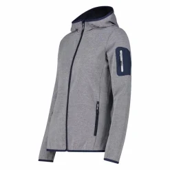 Knit-Tech-Fleece mit Kapuze und Mesh