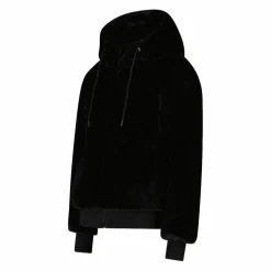 Kunstpelzjacke für Damen mit Kapuze