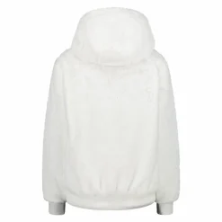 Kunstpelzjacke für Damen mit Kapuze