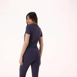 Kurzarm-Top für Damen aus Stretch-Polyamid