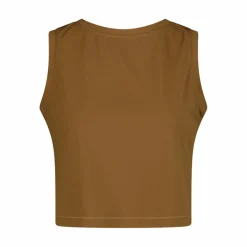 Kurzes Damen-Tanktop aus Stretch-Polyamid