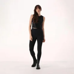 Kurzes Damen-Tanktop aus Stretch-Polyamid