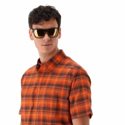 Kurzärmliges Hemd mit Karomuster für Herren