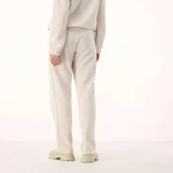 Lange Damenhosen im Regular Fit aus Modal mit matt glänzendem Finish