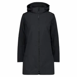 Lange Damenjacke aus Softshell
