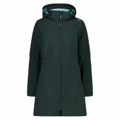 Lange Damenjacke aus Softshell