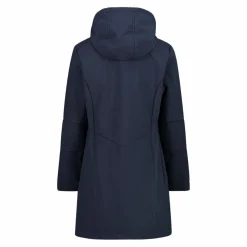 Lange Damenjacke aus Softshell