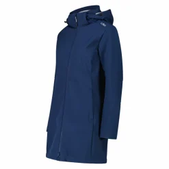 Lange Damenjacke aus Softshell