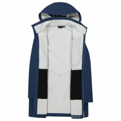 Lange Damenjacke aus Softshell