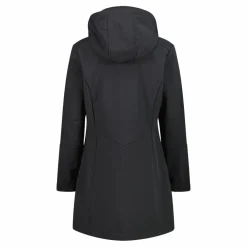 Lange Damenjacke aus Softshell