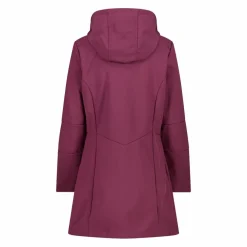 Lange Damenjacke aus Softshell