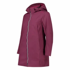 Lange Damenjacke aus Softshell
