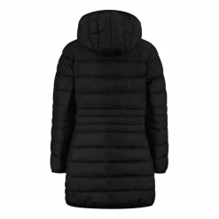 Lange Daunenjacke für Mädchen mit Taftkapuze