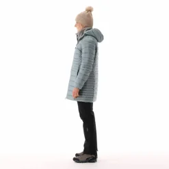 Lange Daunenjacke Sorona® Aura Melange für Damen