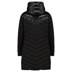 Lange einfarbige Daunenjacke Sorona® Aura für Damen