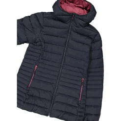 Lange einfarbige Daunenjacke Sorona® Aura für Damen