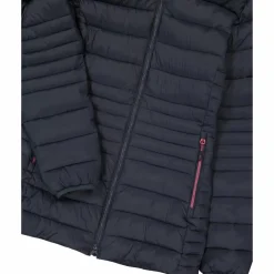 Lange einfarbige Daunenjacke Sorona® Aura für Damen