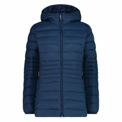 Lange einfarbige Daunenjacke Sorona® Aura für Damen