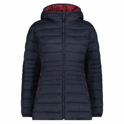 Lange einfarbige Daunenjacke Sorona® Aura für Damen