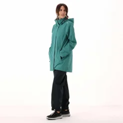 Lange, wasserdichte Damenjacke aus Ripstop