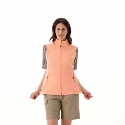 Leichte Softshellweste mit Jacquardtextur für Damen