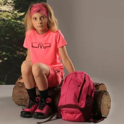 Mädchen Basic-T-Shirt mit Rundausschnitt