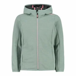 Mädchen Fleece mit durchgehendem Reißverschluss und Kapuze