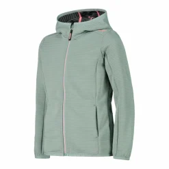 Mädchen Fleece mit durchgehendem Reißverschluss und Kapuze