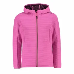 Mädchen Fleece mit durchgehendem Reißverschluss und Kapuze