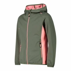 Mädchen Jacke aus leichtem Softshell, mit Fix Hood