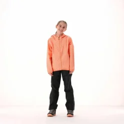 Mädchen Micro gemusterte packable Regenjacke