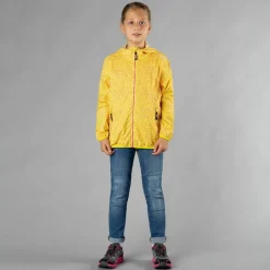 Mädchen Micro gemusterte packable Regenjacke