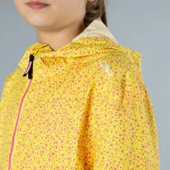 Mädchen Micro gemusterte packable Regenjacke
