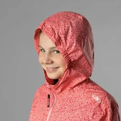 Mädchen Micro gemusterte packable Regenjacke