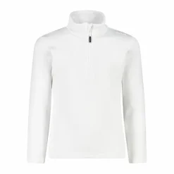 Mädchen Stretch Performance Stehkragenshirt mit kurzem Reißverschluss