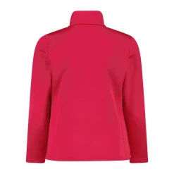 Mädchen Stretch Performance Stehkragenshirt mit kurzem Reißverschluss