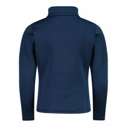 Mädchen Stretch Performance Stehkragenshirt mit kurzem Reißverschluss