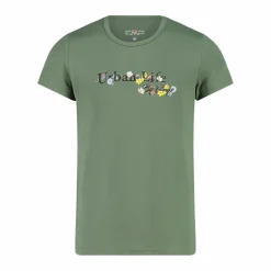 Mädchen-T-Shirt aus Funktionsgewebe mit Print vorne