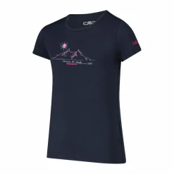 Mädchen-T-Shirt aus Funktionsgewebe mit Print vorne