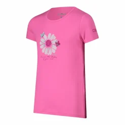 Mädchen-T-Shirt aus Funktionsgewebe mit Print vorne